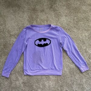 Purple BatMan Kids Long Sleeve Size M